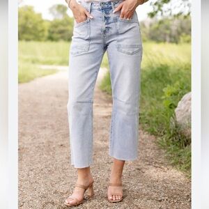 Vervet Heroine High Rise Baggy Straight Jeans SZ 27